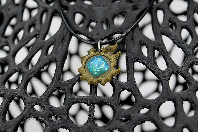 FFXIV Dalamud Charm Necklace Glow in the Dark Soul Crystal | Etsy
