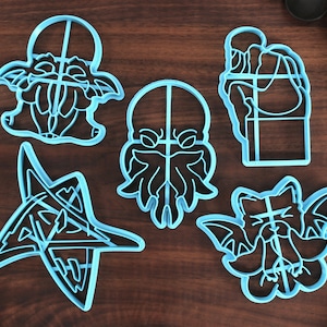 Cthulhu Cookie Cutters - Cthulhu Face, Cathulhu, Cute Cthulhu, Elder Sign - Call of Cthulhu gift