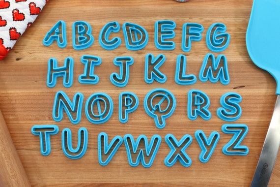 Comic FONT Cookie Cutters Fondant Letters, Letters for Cake Decorating 
