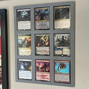 TKG Anzeigerahmen - Wandanzeige Mehrere Stile - Schutzrückseite - Zur Anzeige von PKmN, MTG, Yugioh, Sportkarten FEP1