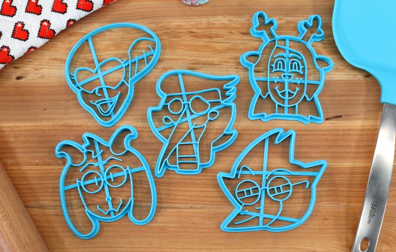 Deltarune Cookie Cutters Chapter 2 - Spamton, Ralsei, Noelle, Queen, Berdly  - Undertale /  Baking Gift 