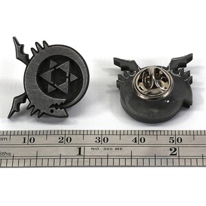 Ouroboros Symbol - Aluminium Metall Harts Pin för Cosplay - Homunculi SPN1 bild 5