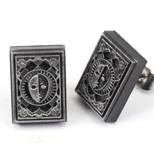 Boucles d'oreilles Reload Shuffle Time Glow Persona 3 - Carte Persona 3 - Carte Arcanes majeurs - Cadeau Persona / Persona 3 - Persona offerte | GRE1