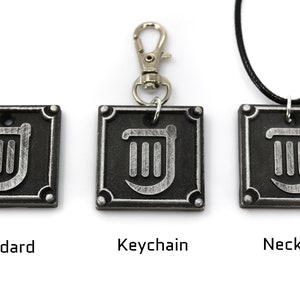 Bard FFXIV Job Charm - BRD Metal Resin, Final Fantasy 14 FF14 Soul Crystal KY1 image 4