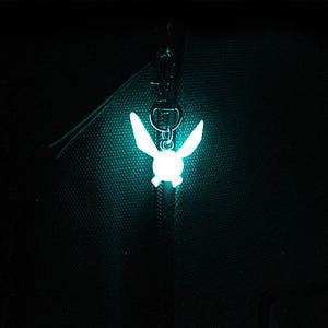 Zelda Glow in the Dark Zelda Navi Necklace / Keychain Legend of Zelda gift Breath of the Wild KY1 image 5