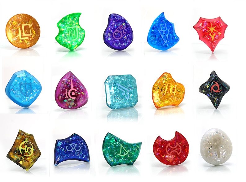 FFXIV Glow in the Dark ALL 18 Soul Crystals / Job Stone Etsy