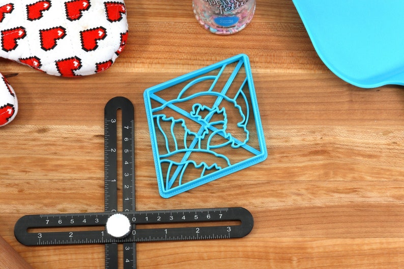 Vaporwave Dreams Cookie Cutters - Big Vaporwave, Crystal Monitor, Mountainside Vapor, Starry Pill, Sunset Cityscape - Vaporwave Gift