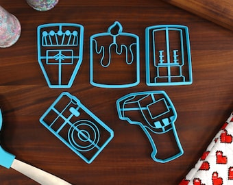 Ghost Hunting Cookie Cutters: Spooky EMF Meter, Camera, Thermometer