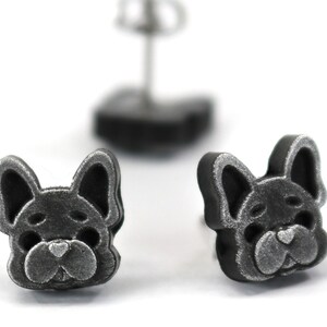 French Bulldog Earrings Pair - Cutesy Frenchie - French Bulldog Face- Gift for French bulldog Owner ERG1