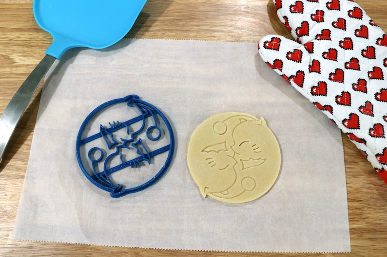 Final Fantasy Moogle Cookie Cutters: FFXIV Baking Set Yin Yang Moogle