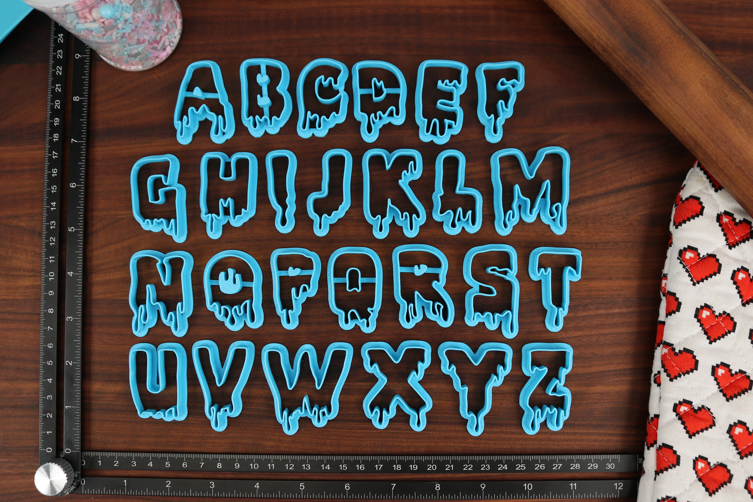 Bloody Halloween FONT Cookie Cutters Fondant Letters, Letters for Cake  Decorating Bleeding Letters for Valentine -  Norway