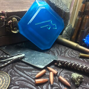 Machinist Soul Crystal: Hand Painted FFXIV Job Stone PJSKY1 image 7
