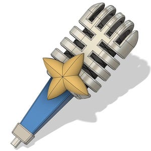 Loco Musica Microphone DIY Cosplay Prop Kit - Magical Girl Anime Props - Transformation Mystic Weapons - Harem Sadist Anime - Trans-Magia