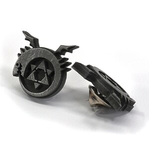 Ouroboros Symbol - Aluminium Metall Harts Pin för Cosplay - Homunculi SPN1 bild 2