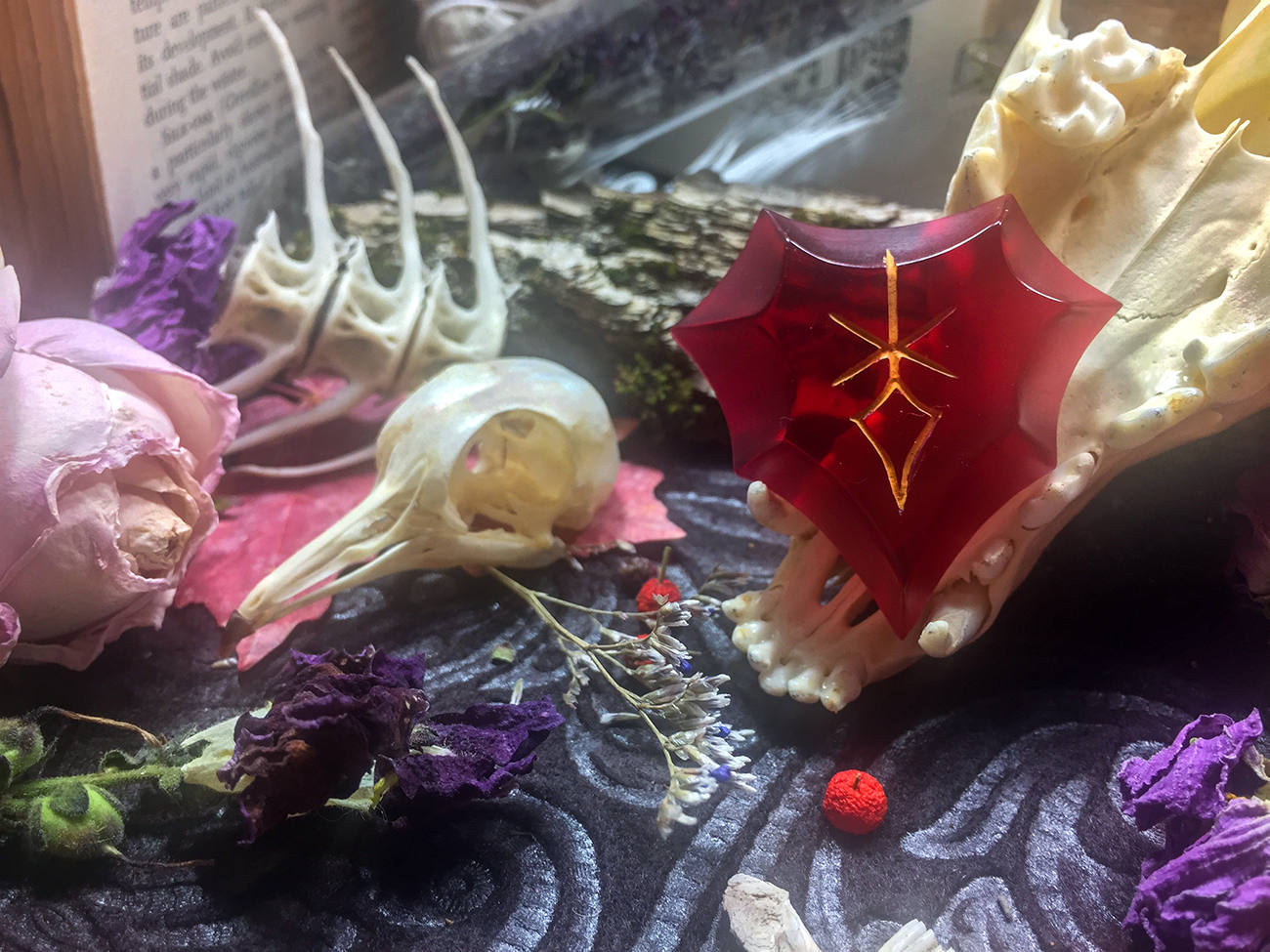 Dark Knight FFXIV Hand Painted Soul Crystal/drk Job Stone - Etsy Australia