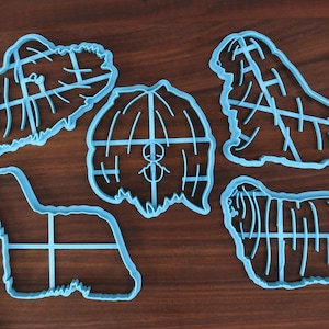 Komondor Dog Cookie Cutters - Komie Face, Kom Mop, Komondor Outline, Sitting, Stack - Gift for Komondor Owner