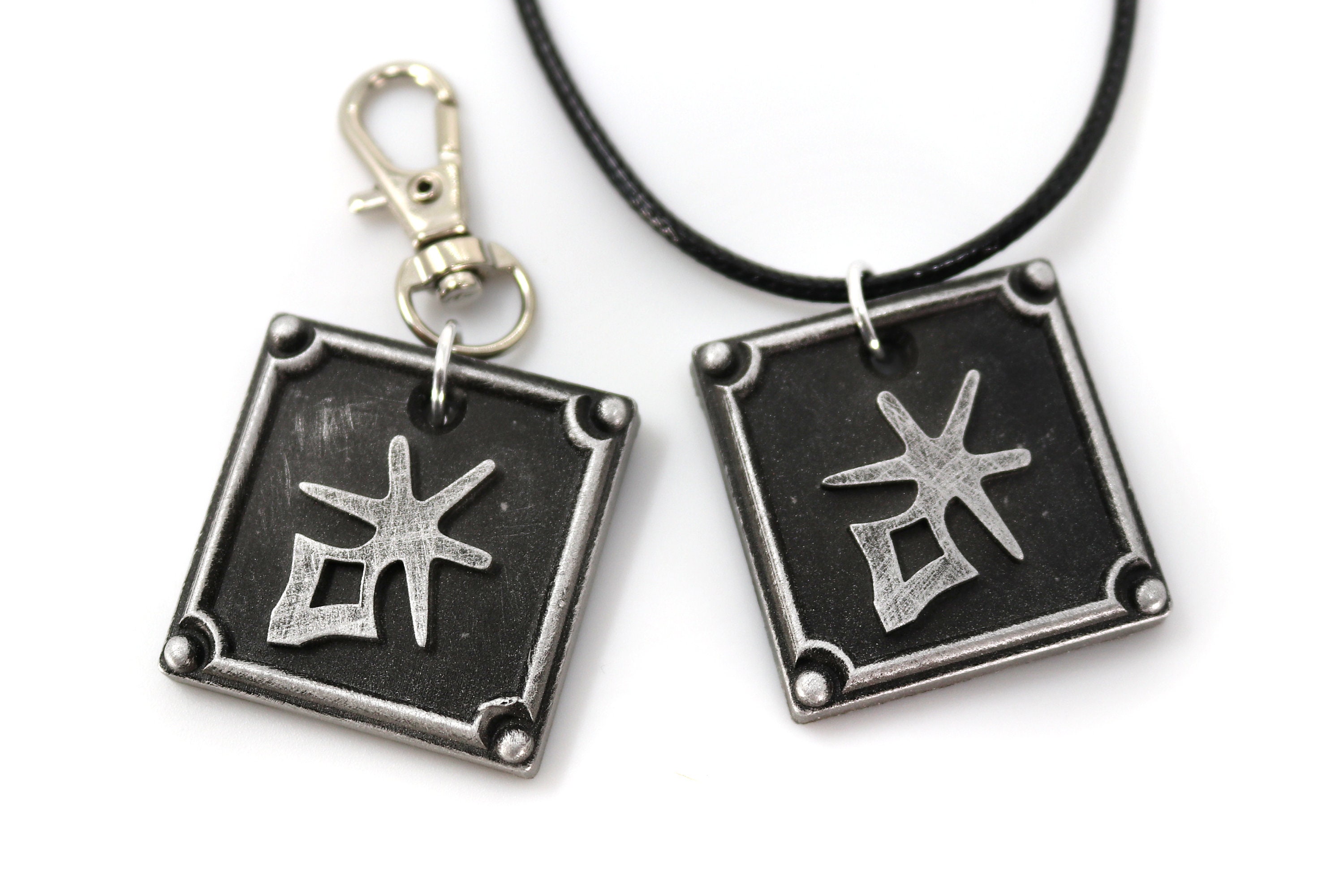Dark Knight FFXIV Job Charm - DRK Metal Resin, Final Fantasy 14 FF14 Soul Crystal KY1