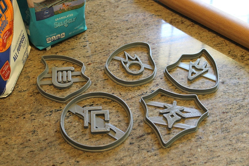 FFXIV Soul Stone Cookie Cutters Full Bundle all 20 Stones Whm, Drg, Rdm, Brd, Drk FF14 WHM Soul Crystal Cookie Cutter image 2