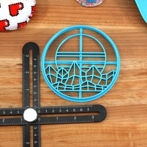 Vaporwave Dreams Cookie Cutters - Big Vaporwave, Crystal Monitor, Mountainside Vapor, Starry Pill, Sunset Cityscape - Vaporwave Gift