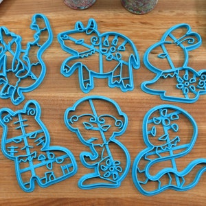 Set di 2 formine per biscotti con zodiaco cinese - Regalo per il capodanno cinese - Cottura del capodanno lunare