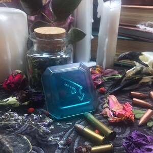 Machinist Soul Crystal: Hand Painted FFXIV Job Stone PJSKY1 image 9