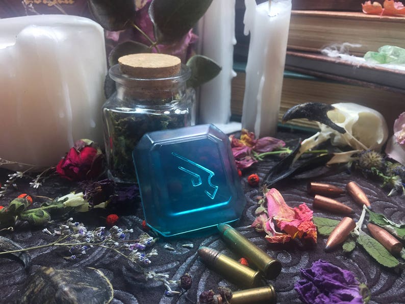 Machinist Soul Crystal: Hand Painted FFXIV Job Stone PJSKY1 image 9
