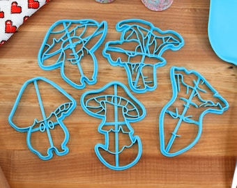 Mushroom Cookie Cutters – Forager Gift, Amanita, Chantrelle, Oyster
