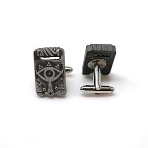 Manchetknopen van sheikah-leisteen: Legend of Zelda-sieraden CFF1 afbeelding 9