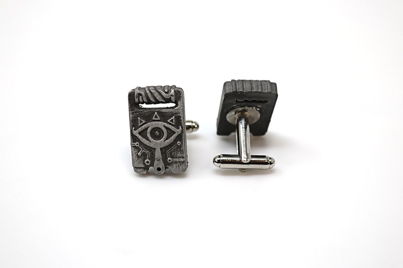 Manchetknopen van sheikah-leisteen: Legend of Zelda-sieraden CFF1 afbeelding 9