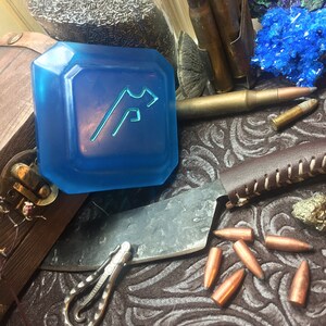 Machinist Soul Crystal: Hand Painted FFXIV Job Stone PJSKY1 image 8