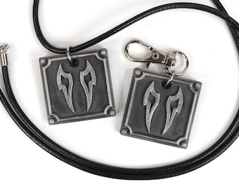 Viper FFXIV Job Charm: Final Fantasy 14 Soul Crystal Necklace / Keychain KY1