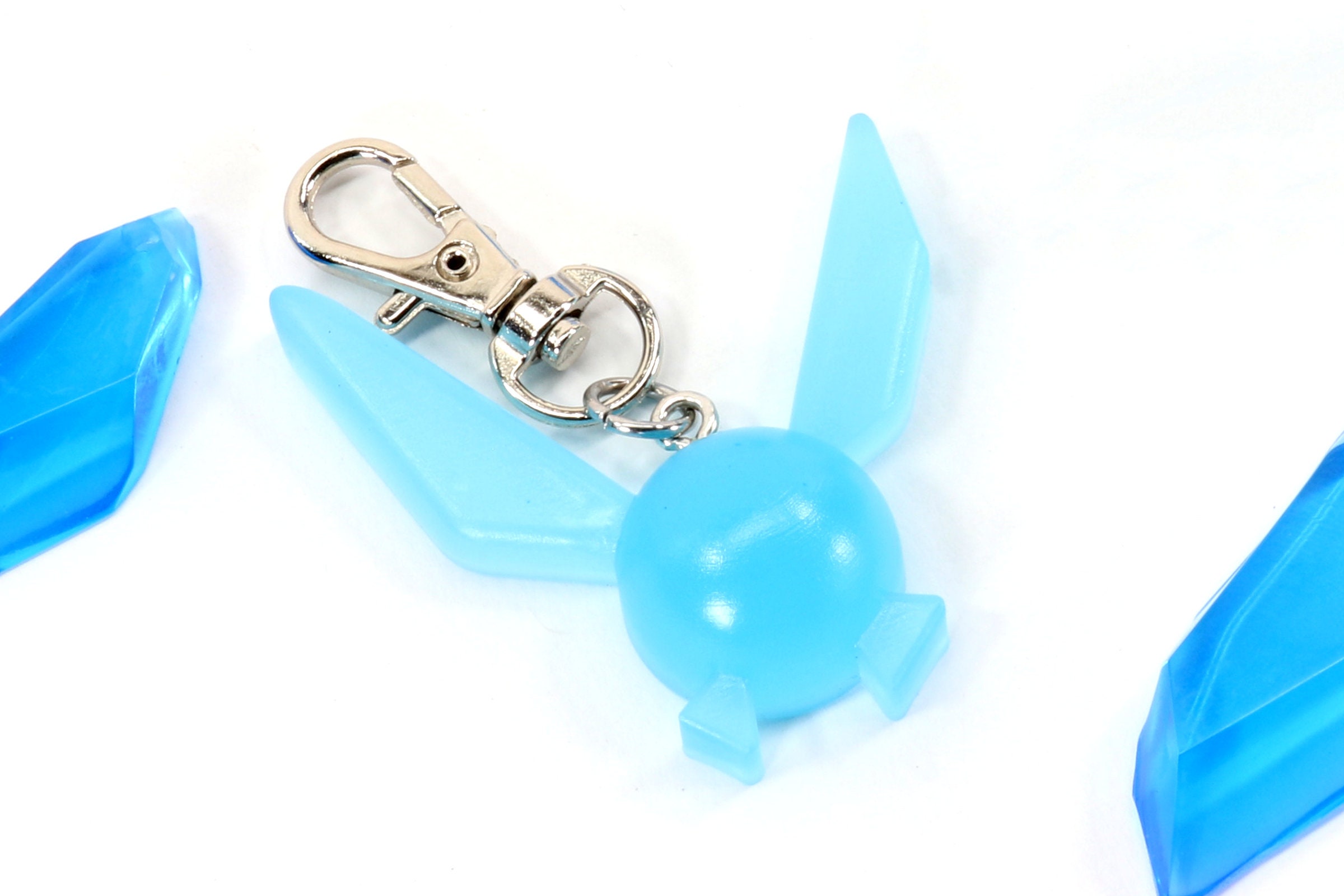 Zelda Glow in the Dark Zelda Navi Necklace / Keychain -  Legend of Zelda gift Breath of the Wild KY1