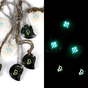 FFXIV Glow Job Stone Locket Style Charm Collar Endwalker Reaper y Sage Final Fantasy XIV Soul Crystal Necklace FF14 JSLKT1 imagen 3