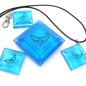 Blue Mage Soul Crystal: FFXIV Job Stone, Hand Painted Resin PJSKY1 image 6