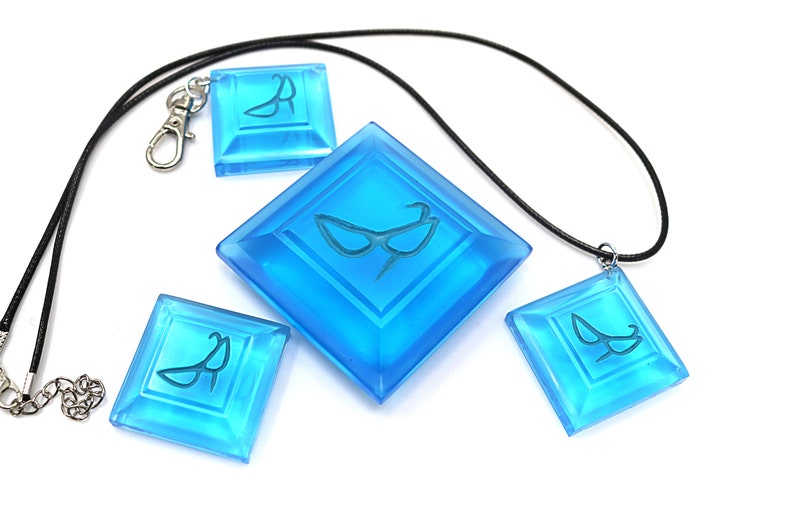 Blue Mage Soul Crystal: FFXIV Job Stone, Hand Painted Resin PJSKY1 image 6