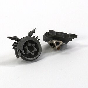 Ouroboros Symbol - Aluminium Metall Harts Pin för Cosplay - Homunculi SPN1 bild 8