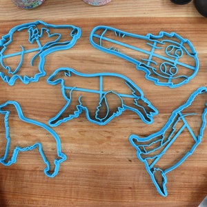 Borzoi Cookie Cutters - Do It For You, Borzoi Stack, Borzoi Face, Borzoi Sitting, Borzoi Running - Borzoi Gfit