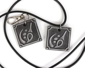 Pictomancer Soul Crystal: Final Fantasy XIV Keychain Necklace KY1