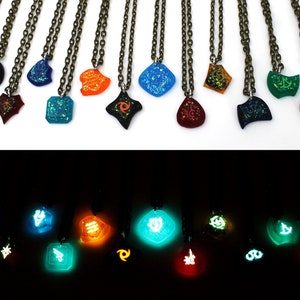 FFXIV Glow Job Stone Locket Style Charm Collar Endwalker Reaper y Sage Final Fantasy XIV Soul Crystal Necklace FF14 JSLKT1 imagen 5