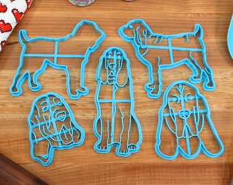 Bloodhound Cookie Cutters: Dog Breed Baking Set