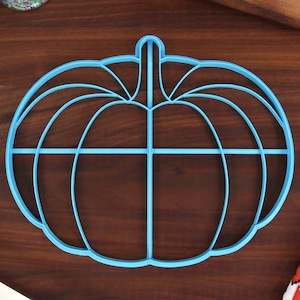 XL 8 Inch Pumpkin Cookie Cutter - Holiday Pumpkin - Halloween Thanksgiving Pumpkins - Large Cookies for Holiday Party