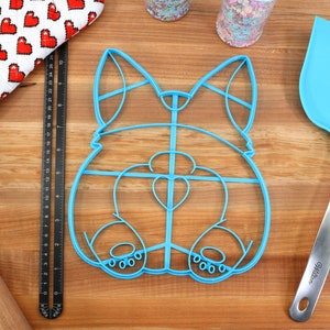 XL 12 Inch Corgi Butt Cookie Cutter -  Cookie Cake Cutter - Corgi Gift /  Baking Gift