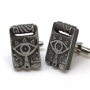 Manchetknopen van sheikah-leisteen: Legend of Zelda-sieraden CFF1 afbeelding 1
