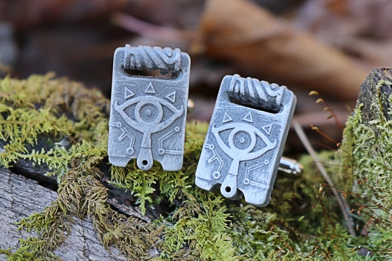 Manchetknopen van sheikah-leisteen: Legend of Zelda-sieraden CFF1 afbeelding 10