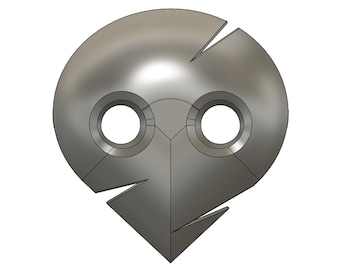 Sachiel Mask 3D Print Model: Cyber Mecha Face Prop (Anime Download)