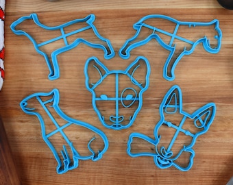 Bull Terrier Cookie Cutters: Dog Breed Baking Set