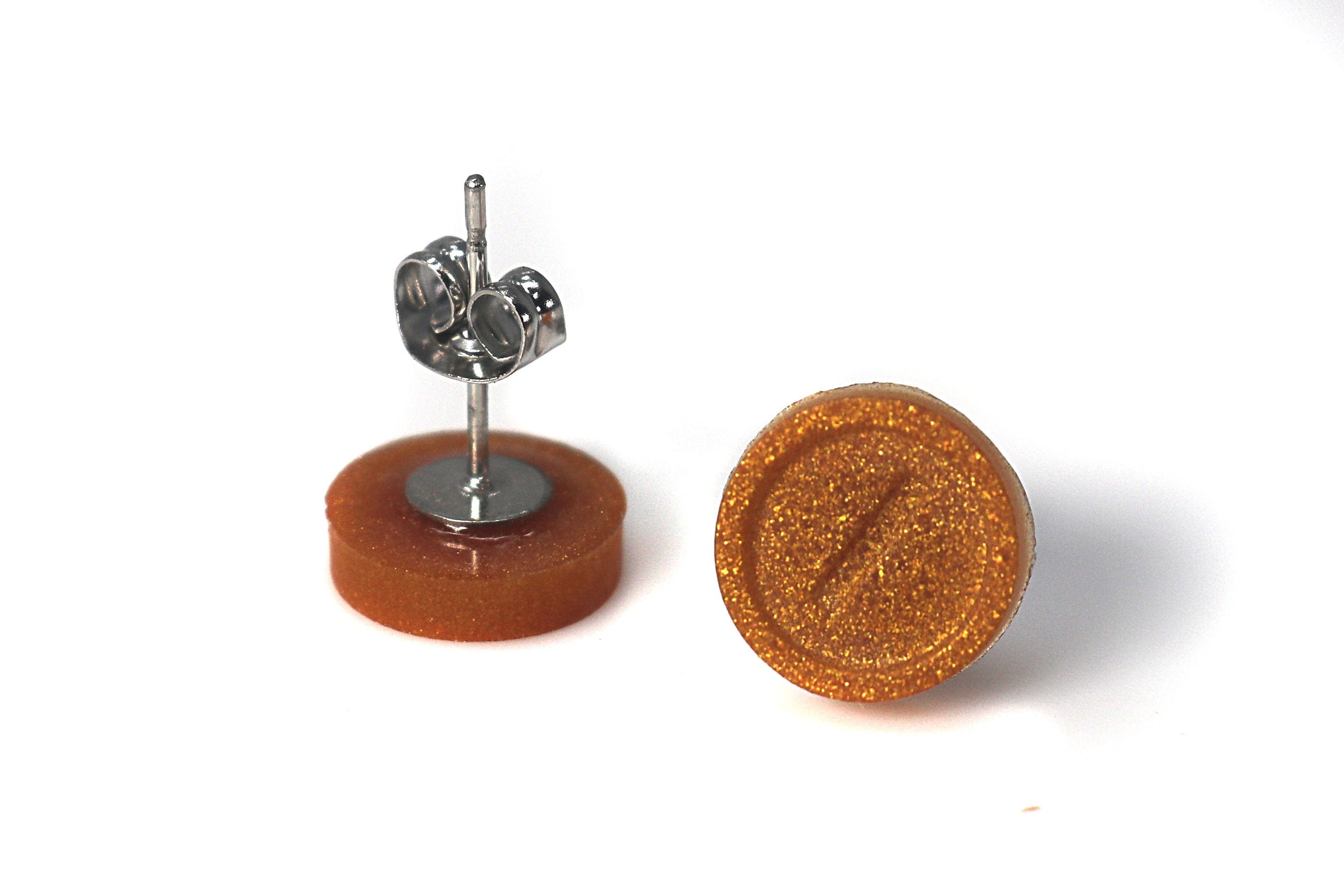 マリオコインイヤリング：ゴールドレジン、ステンレススチール - 任天堂ジュエリー ERG1 - Etsy 日本