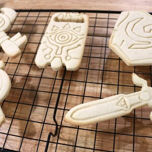 Legend of Zelda Cookie Cutters: Master Sword, Shield, Sheikah Slate image 10
