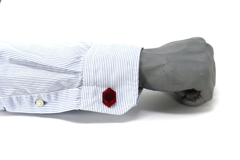 Zelda Rupee Cufflinks: Crystal Resin Legend of Zelda Gift CFF1 Red