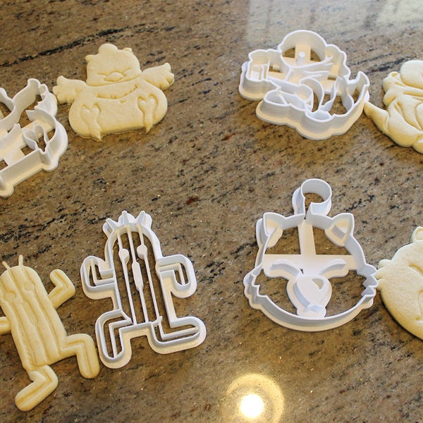Final Fantasy X Critters Cookie Cutters -Chocobo, Tonberry, Cactuar, Fat Chocobo, Moogle FF14